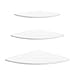 Estantes flotantes, Fydun 3 Piezas Estante de Esquina Flotante Estante de Almacenamiento montado en la Pared Estanterías Estantes de Pared de Esquina Muebles para el hogar (Blanco)