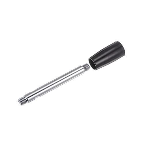 Image of HARFINGTON Clamping Handles M12 Thread 160mm (6.3 inch) Length Chrome Plated Revolving Crank Handle Grip Handwheel Screw Stem for Lathe Machine