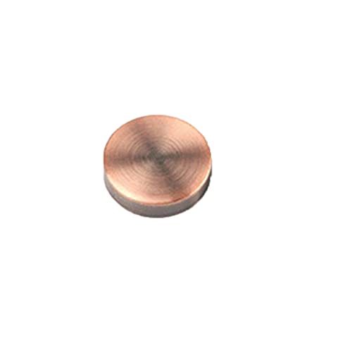 MACHSWON Mirror Screws 10mm Pure Copper Flat Mirror Screw Cap Cover Mirror Nails for Decorative Mirror Sign/Advertising Hardware