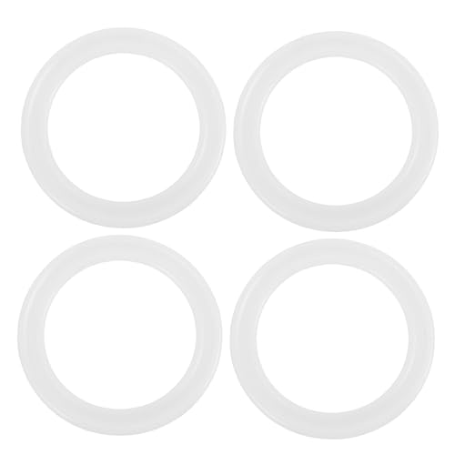 PRETYZOOM 4 piezas Junta de Silicona para Tapa de Botella Térmica Anillo Sellado Duradero y Hermético Compatible con Vasos Aislantes y Botellas de Acero Inoxidable Diseño Ranurado