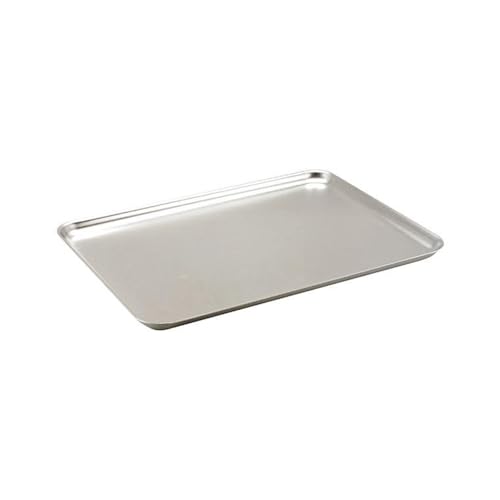 Heavy Duty Hard Aluminium Baking Tray for Oven Cooking & Roasting - Professional Catering Grade Oven Tray with Even Heat Distribution - 19mm Deep - 12.5" (L) x 8.5" (W) x 0.75" (H)