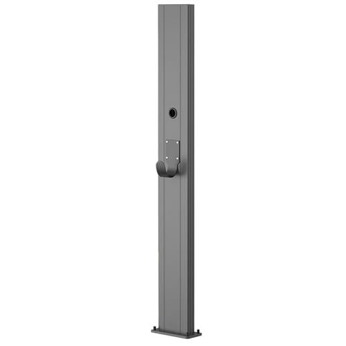 Image of Outdoor Floor Mount EV Charger Pedestal, Weatherproof Steel Charging Station Column, Charging Box Holder & Cable nizer for Electric Vehicles
