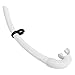 Yuecoom Diving Snorkel,PVC Snorkel Easy-Breath Simpler Diving Snorkel Easy Breath Snorkel with Comfortable Mouthpiece Suitable for Swimming Diving Snorkeling (White)