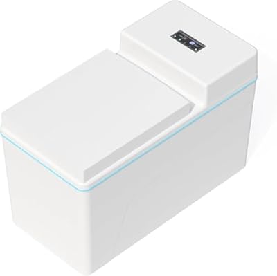 Composting Toilet, Waterless Toilets Suitable for Tiny Houses, Vans, Boats, with Heating Plate, Electric Mixing, Urine Separating and Exhaust Fan