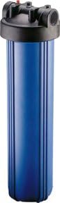 20" Big Blue Filter Housing, Blue/Black, 1", w/ Pressure Relief