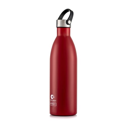 Image of CLAY CRAFT VACBOTT Mezo Double Walled|18 Hours Hot and 24 Hours Cold Vacuum Insulated|Flask Bottle 680ML, 1-Piece Bottles for Travelling|BPA-Free|Leak Proof|BIS Certified|1Year Limited Warranty
