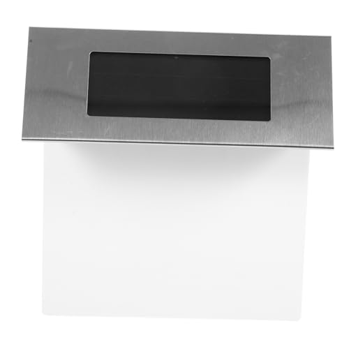 HONITANO Lampada Solare Numero Civico LED da Parete in Acciaio Inossidabile LED Corridoio e Indicatore con Installazione Senza Fili