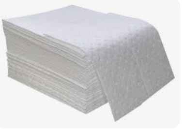 Image of Oil-Only Absorbent Pads 100 NOS. (Absorbed Fuels, Hydraulics Oil, Engine oil, Gasoline, Diesel, Kerosene, Vegetable Oil,Crude Oil & Other Oil based Liquids(No water) (100N)