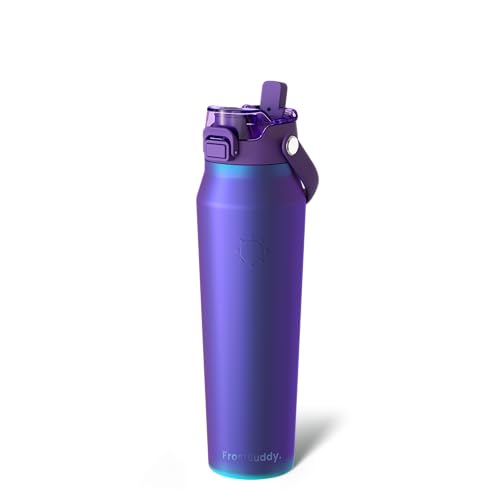 Frost Buddy 32oz Insulated Water Bottle - Straw & Chug Lid - Leak-Proof