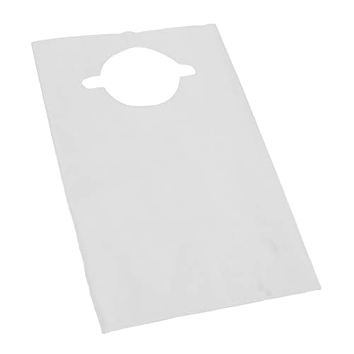 Lätzchen für ältere Menschen, Weiches und Hygienisches Einweg-Zahnlätzchen für Restaurantpatienten (Weiß)