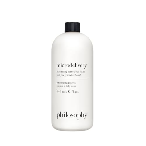 philosophy microdelivery exfoliating daily facial wash - with fine grain desert earth & gentle amino acids - scrubs away impurities & dead skin cells to alleviate dryness and rough texture