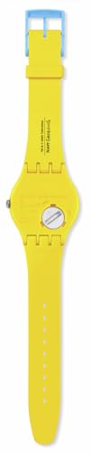 Swatch New Gent Biosourced Unisex Watch Casual Plastic Yellow Quartz Waterproof Seconds of Sweetness