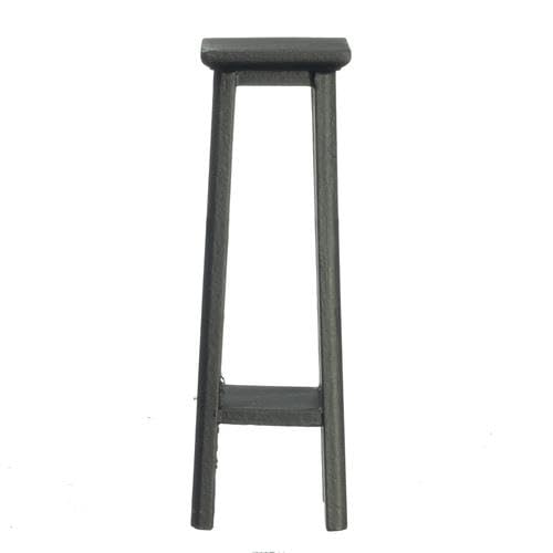 Dolls House Black Plant Stand Fern Pedestal Miniature Furniture 1:12 Scale