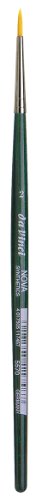 Image of da Vinci Watercolor Series 5570 CosmoTop Nova Paint Brush, Round Synthetic with Short Green Handle, Size 2 (5570-2)