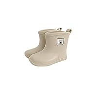 Baby Kids Easy On Rain Shoes Boots For Toddler Little Kid Short Rain Boots Lightweight Rainy Day Shoes Boys Wide Rain Boots (G, 5 Infant)