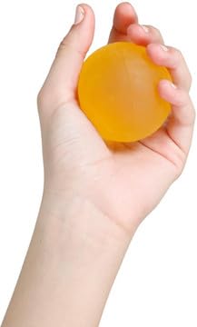 Ondhe Bharat's Silicone Gel Soft Stress Relief Therapy Squeeze Balls for Fingers, Wrist Exercise, Hand strengthener and Arthritis Grip Exerciser (Yellow, Large)-image-15