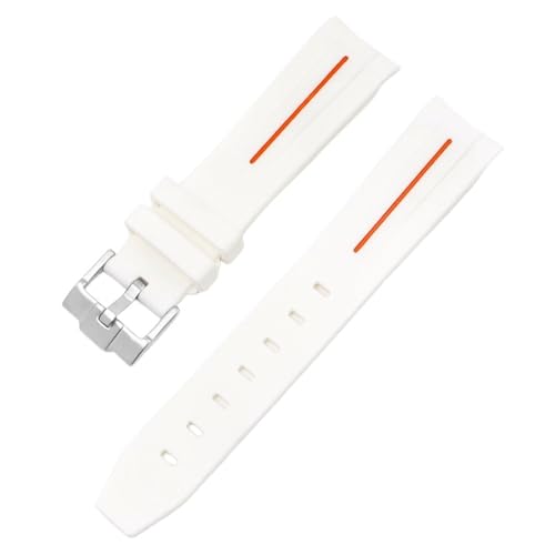 Bracelet Moonswatch en caoutchouc haut de gamme galbé sans espace 20mm