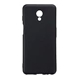 Shantime Weiche Hülle Kompatibel mit Meizu M6S 2018, Schlank Stoßfest Rückenschale, Kratzfest Flexibel & Handgriffig(Schwarz)