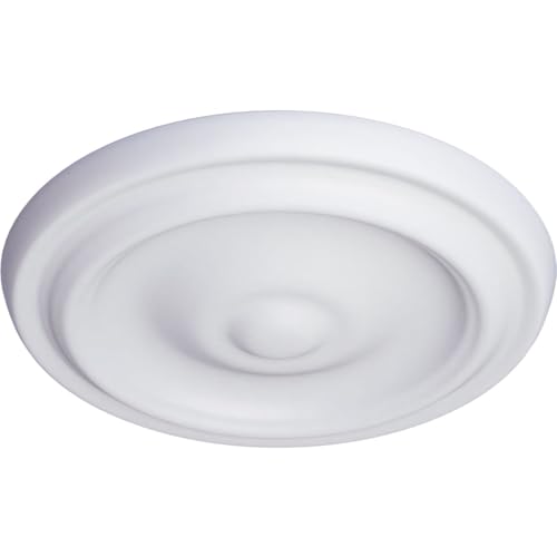 Image of Ekena Millwork 9 5 /8 inchOD x 1 1 /8 inchP Maria Ceiling Medallion (Fits Canopies up to 1 3 /4 inch)