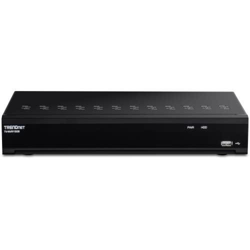 TRENDnet, TV-NVR1508, 8-Kanal-UHD-PoE-NVR, H.264/H.265 4K (8 MP), bis zu 12 TB Speicher (Festplatte Nicht enthalten), unterstützt einen 4K-Kamerakanal, 8 PoE-Ports, 80 W PoE-Leistungsbudget, 240 fps