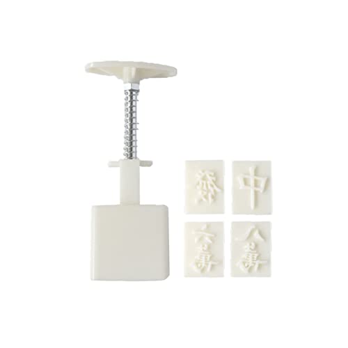 Molde presionado a mano Durable Moon Cake Maker sólido hecho a mano molde para la cocina casera Cover