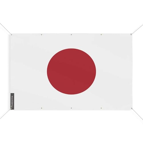 Drapeau Japon 10 oeillets抗 wind pour éviter les déchirures 100x150