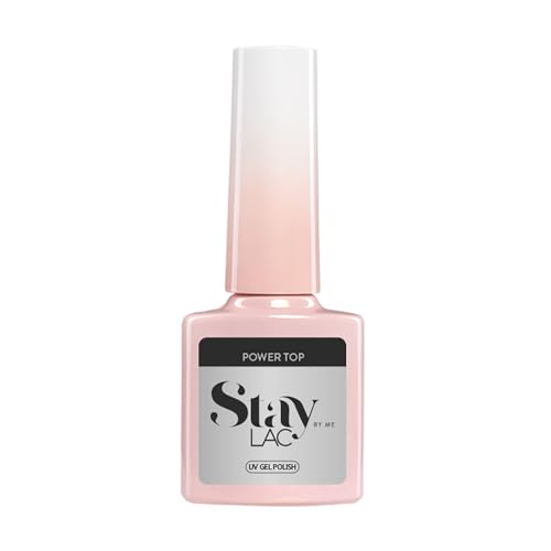 STAYLAC Pintauñas Semipermanentes 5 ml - Top Coat Semipermanente - Power Top - Esmaltes Semipermanentes Para Uñas - Gel Uñas - Manicura - Top Esmalte - Gel UV Led - Laca De Uñas
