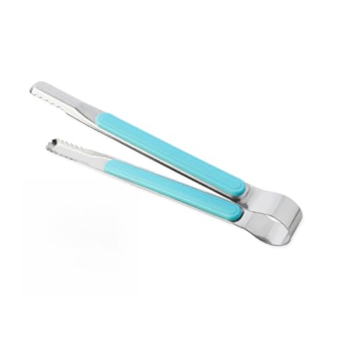 CONGARTENO Thick Stainless Steel Barbecue Tongs Silver Bbq Clip for Grilling Steak Pies Pizzas Sieve Design for Parties Outdoor Cooking