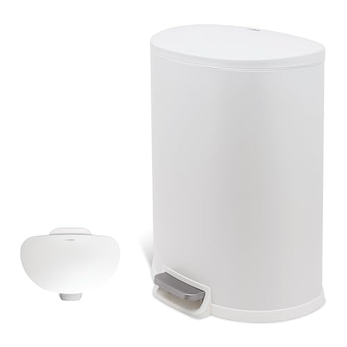 Caneca de Basura de Acero Inoxidable 50 L con Tapa Soft-Close