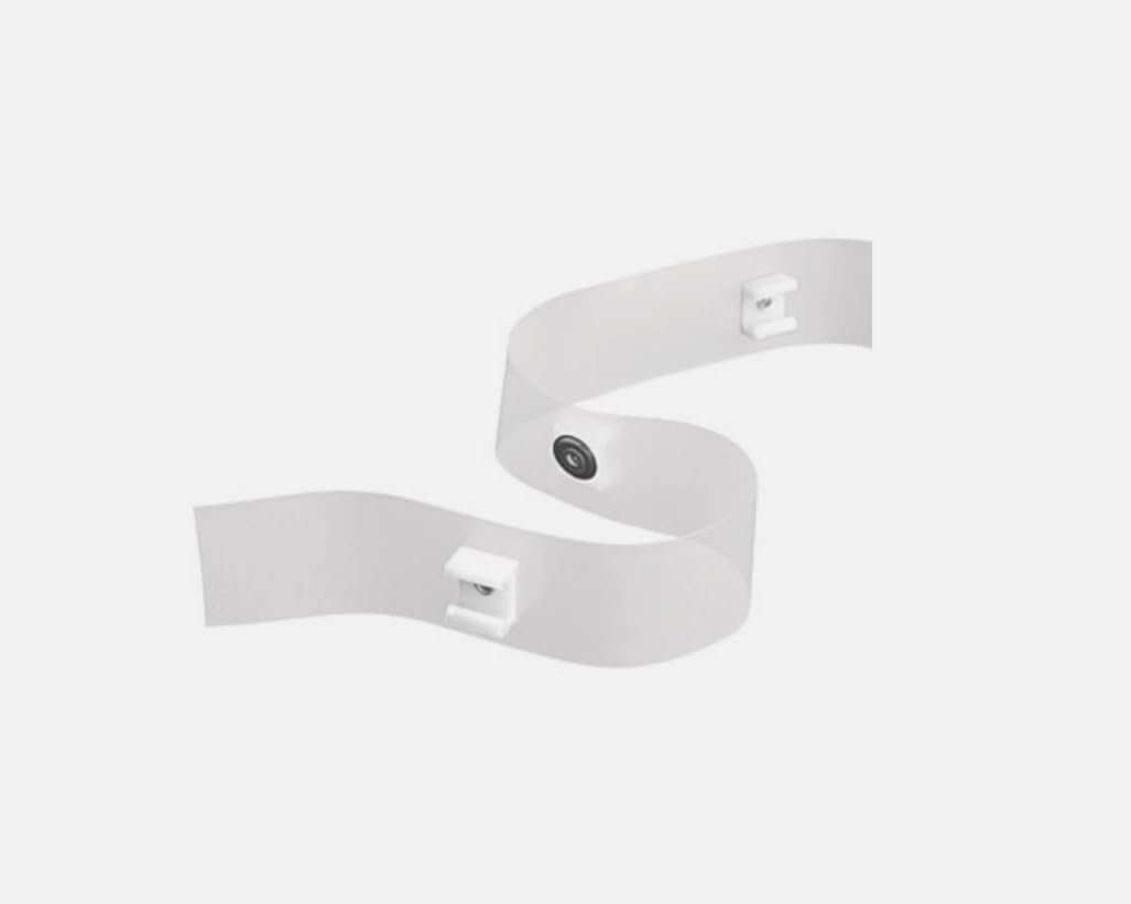 MUSM RV A115 72" Curtain Track Glide Tape with 1/2" Glides