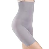 [Trnvco] 骨盤ガードル ハイウエスト お腹引き締め 補正下着 産後 ガードル ショーツ レディース ヒップアップ 産褥ショーツ ペチパンツ すっぽりショーツ 美腹 美尻 骨盤ケア 着圧 履く瞬間美ボディ実感 無地 伸縮通気性（グレー M/L)