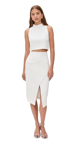 Black Halo Women's Juma Two Piece Dress, Porcelain, 4