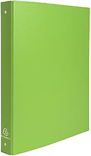 Exacompta - ref. 51473E - 1 Rigid PP binder - 4 round rings, diameter 30 mm - Spine 40 mm - External dimensions: 32 x 26 cm - A4 file format - Colour: anise green