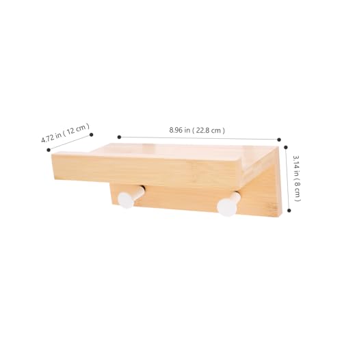 Étagère murale bambou design simple et gain de place - 4