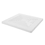Entretien facile : fabriquée dans un matériau robuste, la grille de ventilation de salle de bain résiste à une utilisation quotidienne et se nettoie facilement, simplifiant ainsi son remplacement et son entretien. grille de ventilation carrée, grille de ventilation carrée pour ventilateur de plafond
