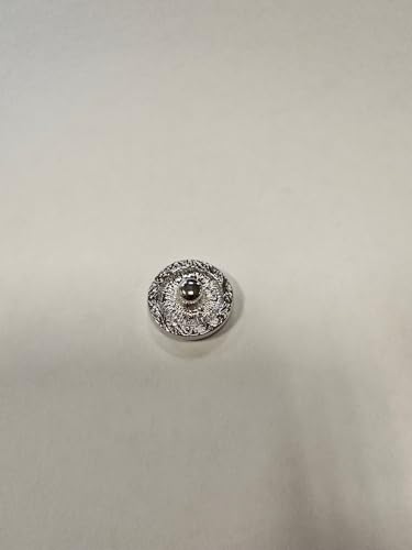 Quiges Damen Click Button 18mm Chunk Versilbert Freundschaft Weiß für Druckknopf Zubehör