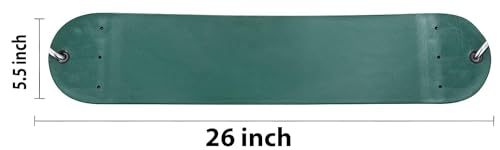 Image of Heavy Duty Flexible Commercial Grade Plastic Swing Seat for Kids & Adults | 120 Kg Weight Limit (Round Seat Green)
