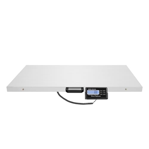 Balance numérique 300 kg - Grande plateforme LCD pour animaux - Animalerie, cliniques vétérinaires, services postaux, entrepôts