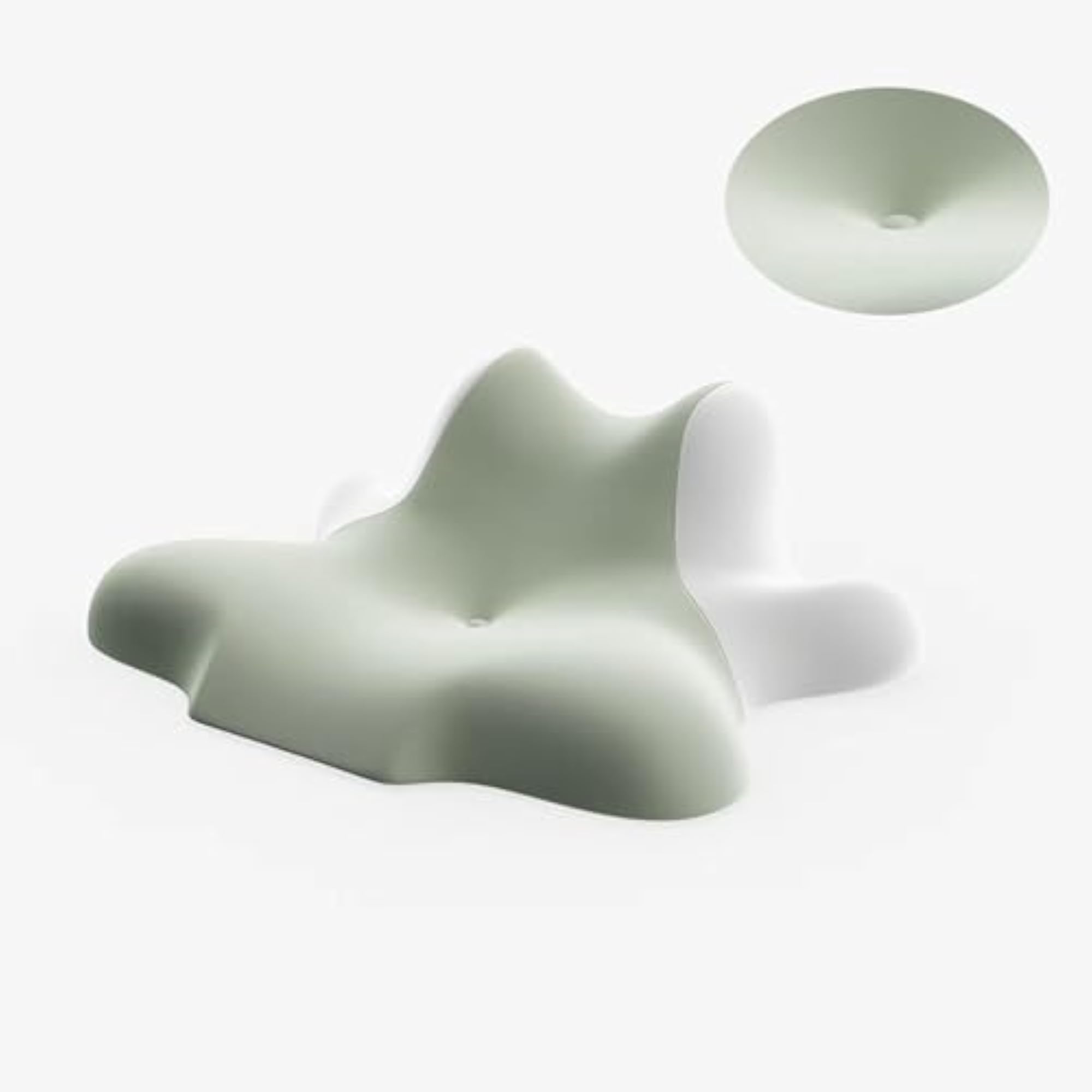 Memory Pillow for Side Back Stomach Sleeper, Ergonomic Green