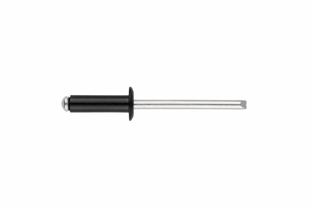 Rivets tête bombée noire 4x10 aluminium anti-corrosion pour tôle 500 pcs