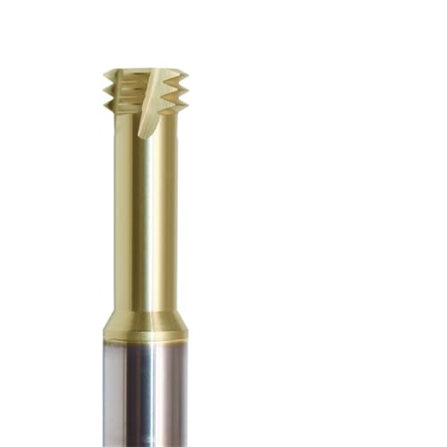 CNC Tools Coating Carbide Thread Milling Cutters M3 M2.5 M12 Three Teeth Threading Endmill for Stainless steel(YZT-5103,M5-0.75-D4)