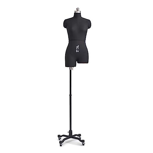 Maniqui Costura Modista Maniquies De Vestir Cuerpo De Mujer Para Vestido De Novia, Maniquí De Espuma De Poliestireno Para Sastrería Y Principiantes, Pequeño Medio Grande, Negro ( Color : No Arms , Siz