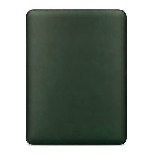 Comfyable Laptop Sleeve 13 Inch Precisely Compatible with MacBook Air M5 2026 & MacBook Pro/Neo A18, Faux Leather Cover Case, Green