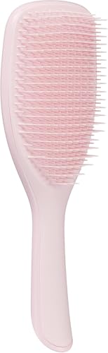Purfex Hair Brush Large Detangler Hairbrush Perfect for Long Thick Curly & Textured Hair Two-Tiered Teeth for Gentle Detangling Reduces Breakage for Men Women Ergonomic Handle (Pink)