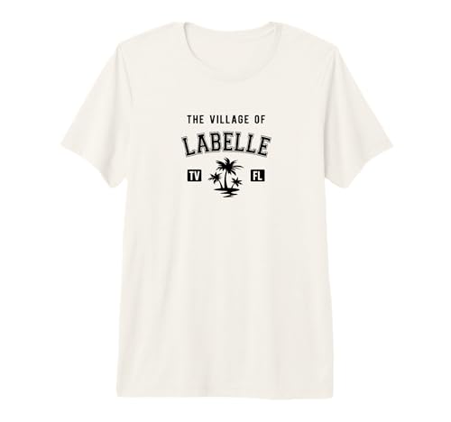 The Village of Labelle Diseño de Palmeras de Estilo clásico Camiseta Premium