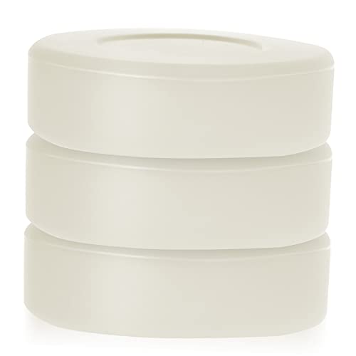 Mikikit Ice Hockey Pucks Lights 3 Pack Luminous Hockey Pucks Small Portable Made of PVC Enhance in Roller Hockey Games