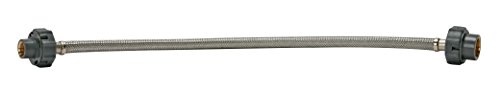 Fluidmaster B1F20Cs Click Seal Faucet Connector, Braided Stainless Steel - 3/8-Inch Compression Thread X 1/2-Inch F.i.p. Thread, 20-Inch Length #TOP1