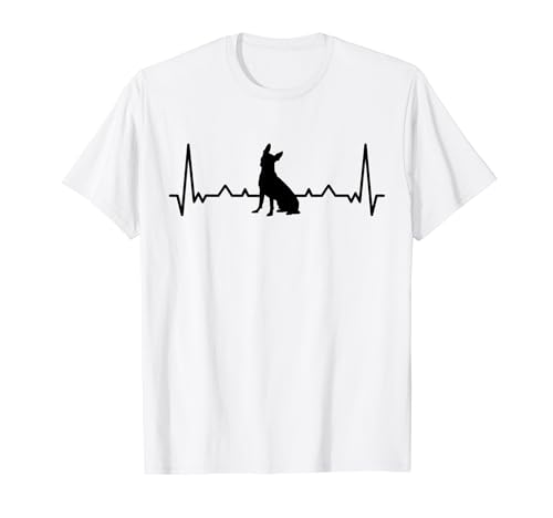 Boston Terrier Heartbeat Boston Bull Terrier Amante dei cani Maglietta