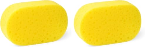 PARENCE.- Esponja de Baño Vegetal Natural – Ducha, Cuerpo y Rostro – Dimensiones: 13x11x7 cm (Paquete de 2)
