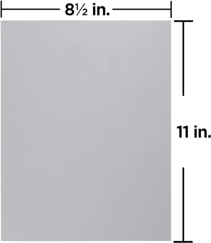 Grey Copy Paper, Letter - 8.5\" x 11\", Multipurpose Paper, Use In Laser & Ink-Jet Printers And Copiers, 20lb - Letter Size 8-1/2\" x 11\" - 500 Sheet Ream - Grey Paper